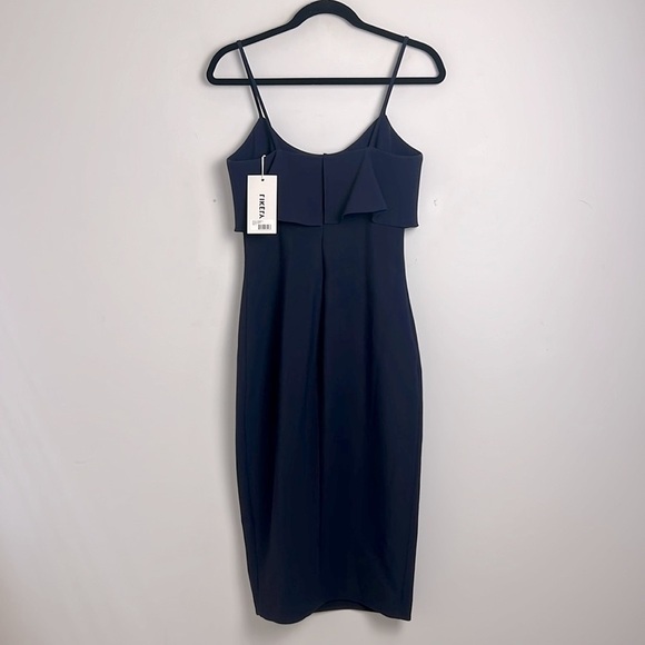 NEW LIKELY Size 4 Navy Blue Dionne Classic Cocktail Sheath Sleeveless Dress - Picture 4 of 12